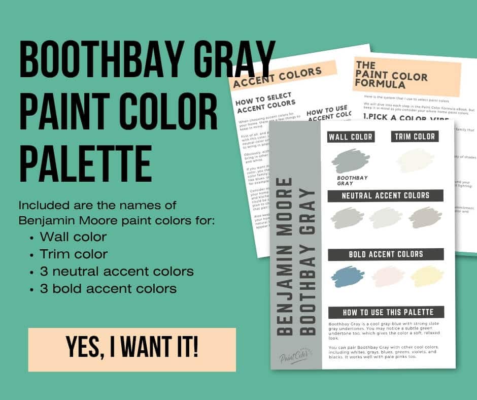 Benjamin Moore Boothbay Gray Paint Palette