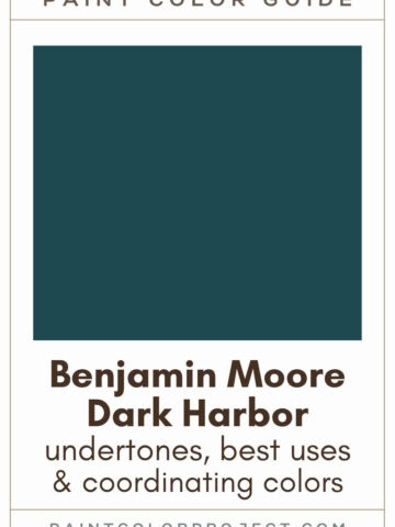 Benjamin Moore Dark Harbor Paint Color Guide