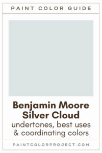 Benjamin Moore Silver Cloud Paint Color Guide