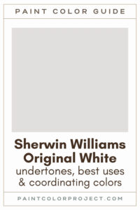 Sherwin Williams Original White Paint Color Guide
