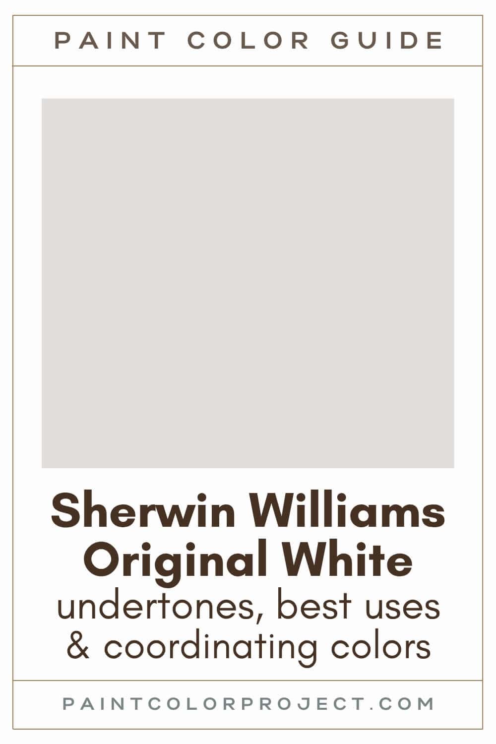 Sherwin Williams Original White Paint Color Guide