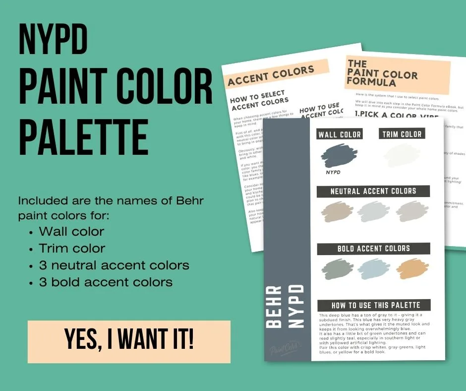 Behr NYPD Paint Color Palette